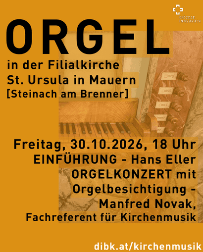 Orgelkonzert mit Orgelbesichtigung