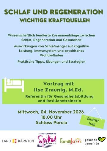 Gesunde Gemeinde - Schlaf und Regeneration