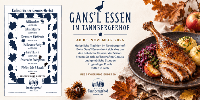 Kulinarischer Genuss-Herbst - Gans´l Essen