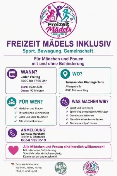 Freizeit Mädels Inklusiv