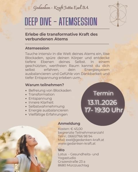 Atemsession im Lotusstudio