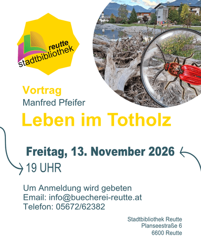 Vortrag: Leben im Totholz - Manfred Pfeifer