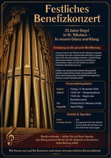 Festliches Benefizkonzert