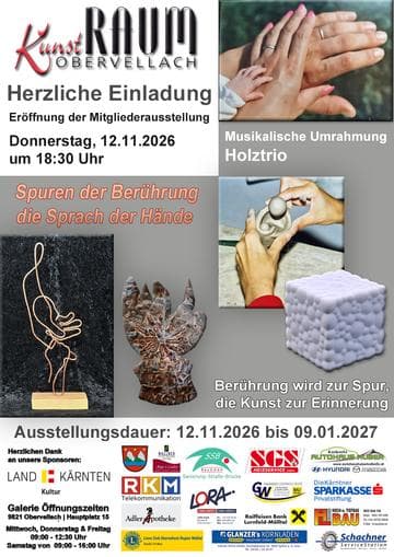 Ausstellung: Spuren der Berührung - die Sprach der Hände