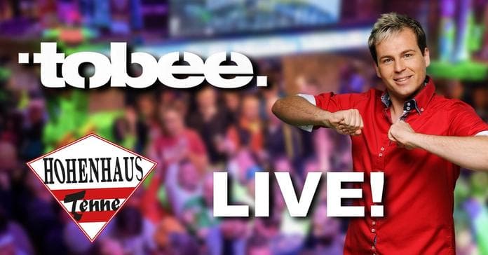 Tobee, der Partystar vom Bierkönig - Hohenhaus Tenne